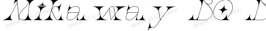 Mikaway BQ BoldItali字体转换